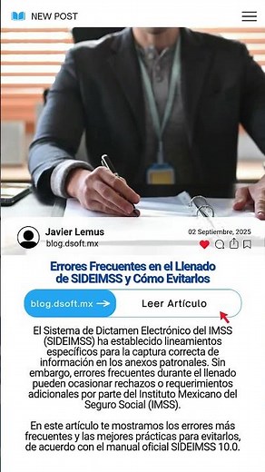 Errores Frecuentes en el Llenado de SIDEIMSS y Cómo Evitarlos