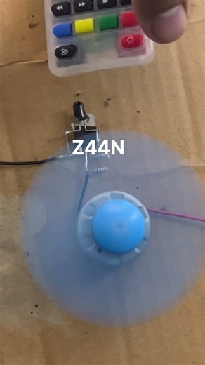 Remote sensor/Switch Fan #circuit #experiment #scienceexperiment #dcmotor #diyelectronics #electric