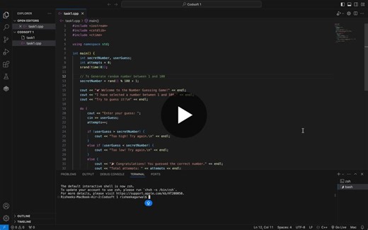 #codsoft #cplusplus #internship #codingjourney | RISHEEK AGARWAL