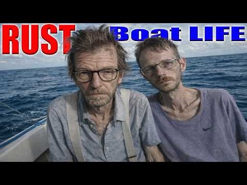 Hungry and Thirsty on our boat in RUST🌊