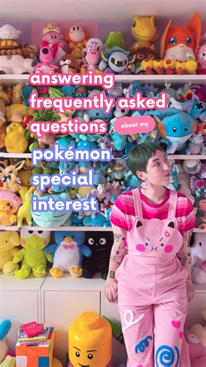 pokémon is both my oldest and dearest special interest as an autistic person, so thought I’d share some common questions I get around it! 🌈 #specialinterest #autisticadults #autismawareness #pokemoncollector #actuallyautistic | Candy Courn