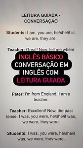 7.9K views · 535 reactions | ✍️Leitura guiada para conversação. Inglês básico. | Inglês Winner | Facebook