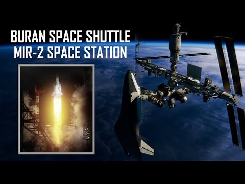 Buran Space Shuttle MIR-2 Space Station