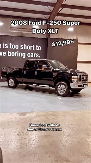2008 Ford F250 Super Duty XLT $12,995. Rolling Museums Huntsville AL 35806 256-801-4409 ( Land line)256-621-7922 ( Shop cell) FaceTime available. https://www.rollingmuseums.com/details/used-2008-ford-f-250-super-duty/101570899 | Rolling Museums