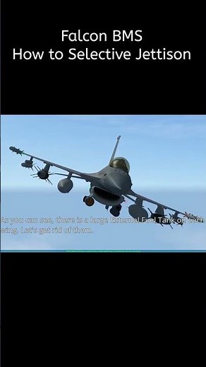 Falcon BMS | Quick How to Selective Jettison Tutorial #shorts
