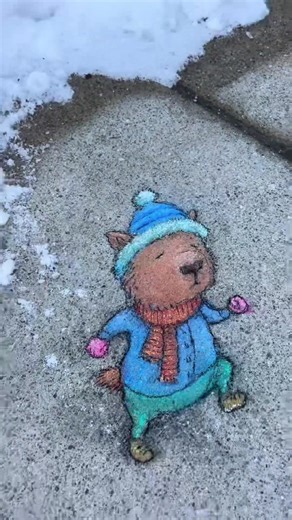 Art in everyday life 🩷 Artist: David Zinn 👩‍🎨 #art #amazing #fpy #Davidzinn #streetart
