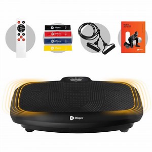 Lifepro Turbo 3D Vibration Plate Exercise Machine with Dual Motors – Whole Body Vibration Plate Machine for Weight Loss, Recovery, Lymphatic Drainage & Home Fitness - Black