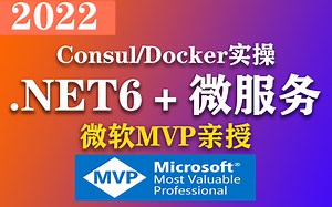 .NET6  微服务 Consul Docker实操 | 2022最新录制 | 通俗易懂 轻松理解企业级实战教程(.NET/ASP.NET Core)B0113