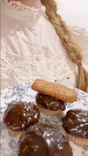 かわいいオートミールマフィン作り🍪 #オートミール #パン作り #おうち時間 #おうちカフェ #vlog