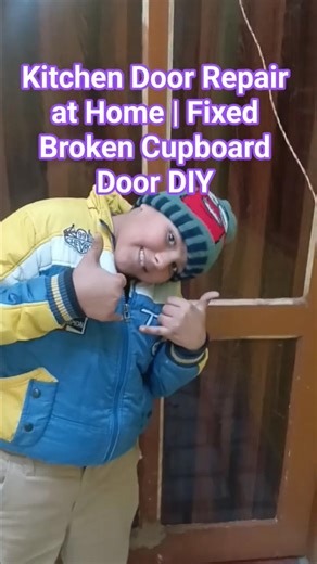 Kitchen Door Repair at Home | Fixed Broken Cupboard Door DIY