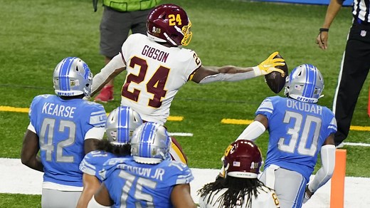 Antonio Gibson hammers in his sixth rushing TD of 2020