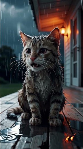 Sick kitten needs help #cat #cats #shorts #ai #kitten