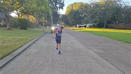 30K views · 1.2K reactions | Mile 2,033: Honoring fallen Texas Department of Public Safety - Texas Highway Patrol (TX) Trooper Jerry Adamick Jr. with a 1-mile run carrying the blue line flag Youth Runner: Declan | Running 4 Heroes Inc. | Facebook