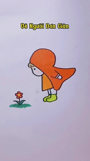 Hướng dẫn vẽ người đơn giản cho trẻ em