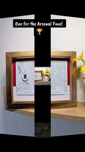 This Emirates stadium surrounded by a Gold frame really is an Arsenal's fans perfect gift!
