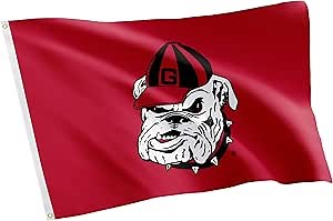 Desert Cactus University of Georgia Flag Bulldogs UGA Dawgs Banners 100% Polyester Indoor Outdoor 3x5 feet Flags (Design 10)