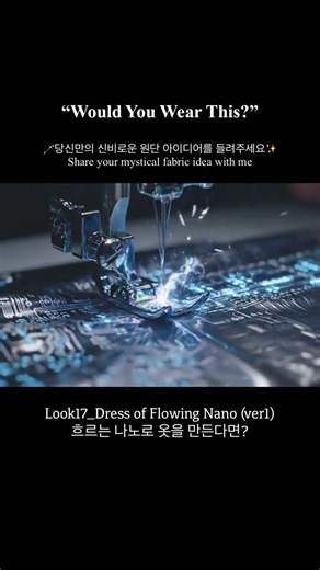 Making Dress with Flowing Nano | 흐르는 나노 원단으로 옷을 만든다면? | AI ASMR