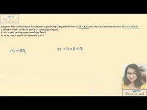 Numerical Problem on Profit Maximizing Output | Perfectly Competitive Firm | Microeconomics