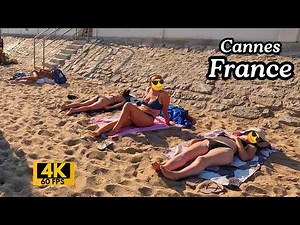Cannes France: Vibrant Beach Walk & Peaceful Seaside Scenes