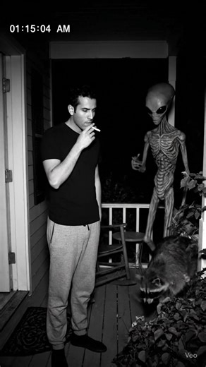 Terrifying Night Vision CCTV at 1:15 AM| Alien Caught on Porch Camera #cctv #shorts #music