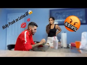 Boyfriend does hicky prank on LATINA GF ( Gf went crazy)