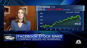 Facebook lost more than $40 billion in market cap today after issuing an ad warning. Buy the dip? Our traders weigh in $FB | CNBC Fast Money