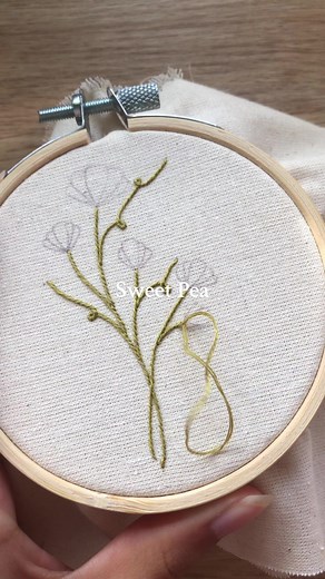 🌱Sweet Pea mini hoop