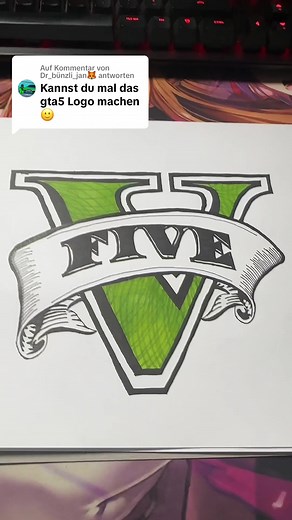 GTA 5 Logo Zeichnung Anleitung