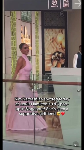 Kim Kardashian Spotted at Lewis Hamilton's 44 Pop-Up in Singapore