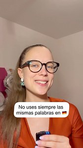 No uses siempre las mismas palabras en alemán 🙆🏼‍♀️🇩🇪 Aquí les presento unos sinónimos ✍🏼 Aprendan más alemán conmigo en mi plataforma de aprendizaje (link en mi perfil) 👩🏼‍🏫❤️ #aprendealeman #alemanfacil #alemandesdecero #cursodealeman #alemanonline #alemaoonline #hablaalemán | Alemán con Antonia