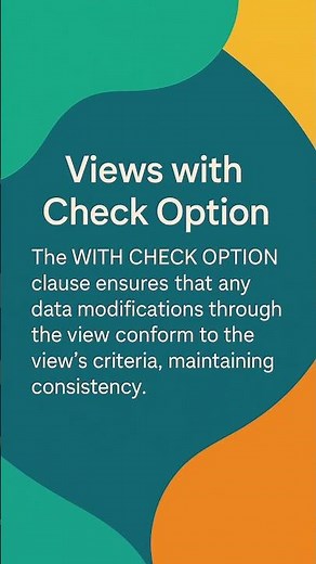 Advanced SQL view concept