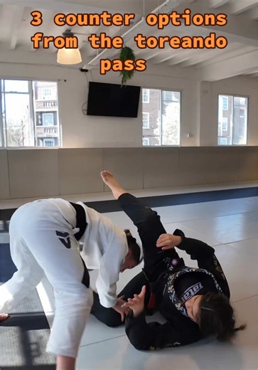 3 Counter Options from the Toreando Pass in Jiu-Jitsu