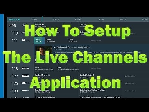 SkyStream Pro - How to setup the Live Channels application