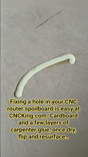 How to Fix a CNC Spoilboard Hole