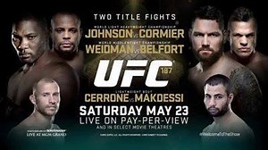 UFC 187: Johnson vs Cormier LIVE Saturday May 23rd 10/7pm ETPT on Pay-Per-View. | UFC