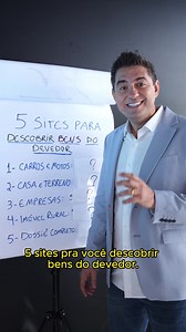 145K views · 1.5K reactions | Você quer saber quais são os 5 sites para descobrir os bens do devedor? Neste vídeo, eu te mostro! | José Andrade - Audiências Online | Facebook