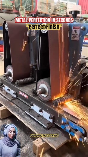 How Belt Grinding Machines Perfect Metal in Seconds | Satisfying Machining Process