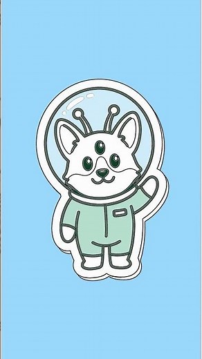 Cute Alien Astronaut: Easy Step-by-Step Drawing with Chillify
