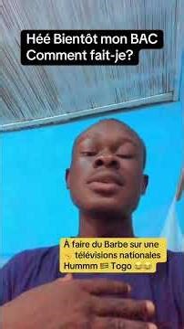 Sur une télévision nationale les togolais ont introduit le barbe dans leurs journal édefou