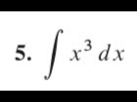 integrate x^3 dx, find the indefinite integral