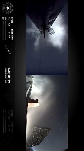 SpaceX Starship Flight 5 Booster Separation | Stunning Mid Air Moment