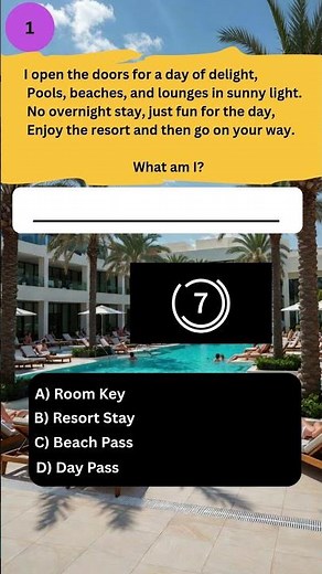 Trivia Puzzle Challenge. Guess the Resort Perk