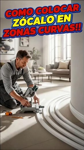 How to install baseboards on a curved wall | Carpenter's Tricks💡#Baseboard #carpentry #diy