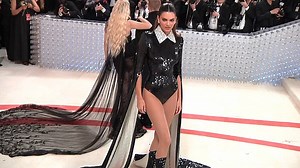 Kendall Jenner towers over the 2023 Met Gala crowd in platforms
