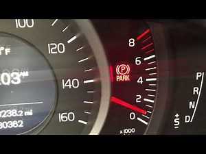 VOLVO XC60 XC70 XC90 - PARKING BRAKE - HOW TO TURN ON AND OFF