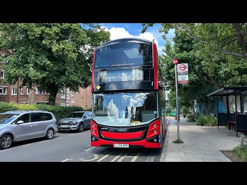 FULL ROUTE VISUAL|Stagecoach London Bus Route 242|Homerton Hospital - Aldgate|86206(LJ74 XPF)