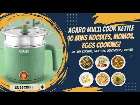 Eggs Boiling & Momos Steaming | Ultimate Campanion Bachelors & Travellers- AGARO Multi Kettle Review