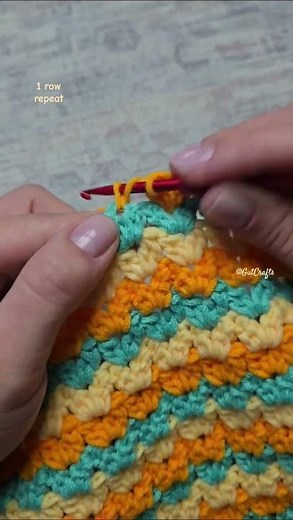 Cluster V Stitch 1 Row Repeat Crochet Pattern | Crochet Blanket #crochettutorial #easycrochet