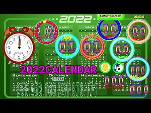 2022/01/01~2022/12/31 Countup 2022CALENDAR₍₃₆₎ Countdown timer alarm🔔 Speed Feeling