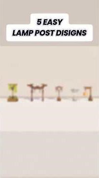 5 SIMPLE STREET LIGHT IDEA'S IN MINECRAFT
